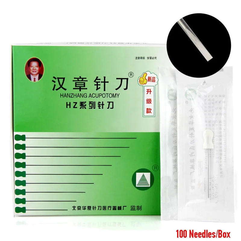 

100 Needle Small Needle Knife Big sizes Disposable Sterile Acupuncture Blade Ultrafine Needle Knife Needle Acupotomology