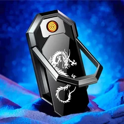 Super Glue Cell Phone Holder Electric USB Rechargeable Lighter Multifunctional Flame Coil Tungsten WireOutdoor Windproof Lighter