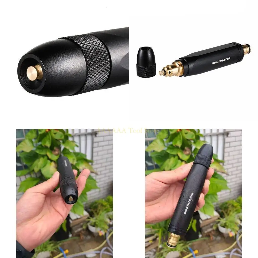 A2BE 강한 긴 막대 금속 압력 와셔 물 스프레이 건 황동 노즐 정원 도구