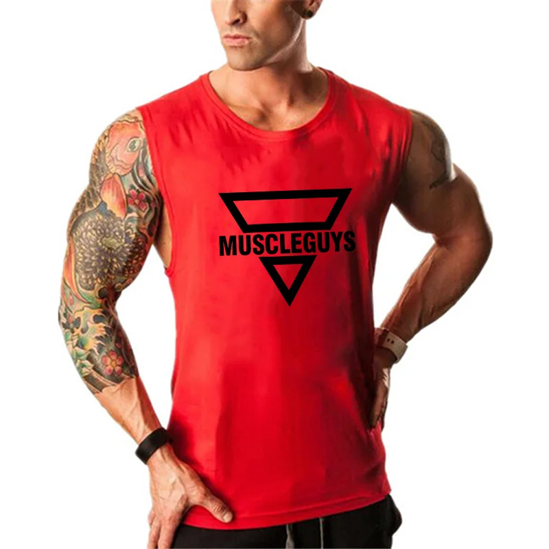 

Gym Fitness Outdoor Casual Slim O Neck Tank Tops Summer Sleeveless Breathable Comfortable Training Fashion Hip Hop Streetwear