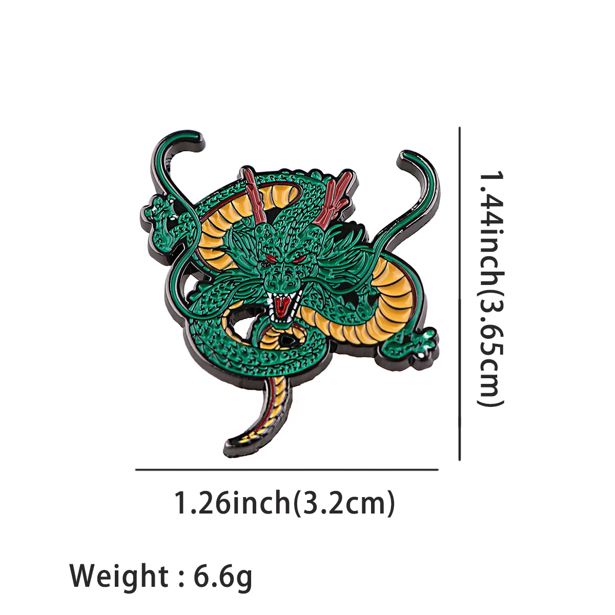 Shenlong Enamel Pins Anime Character Brooches Badge Lapel Pin For Backpack Clothes Accessories Fashion Jewelry Birthday Gift