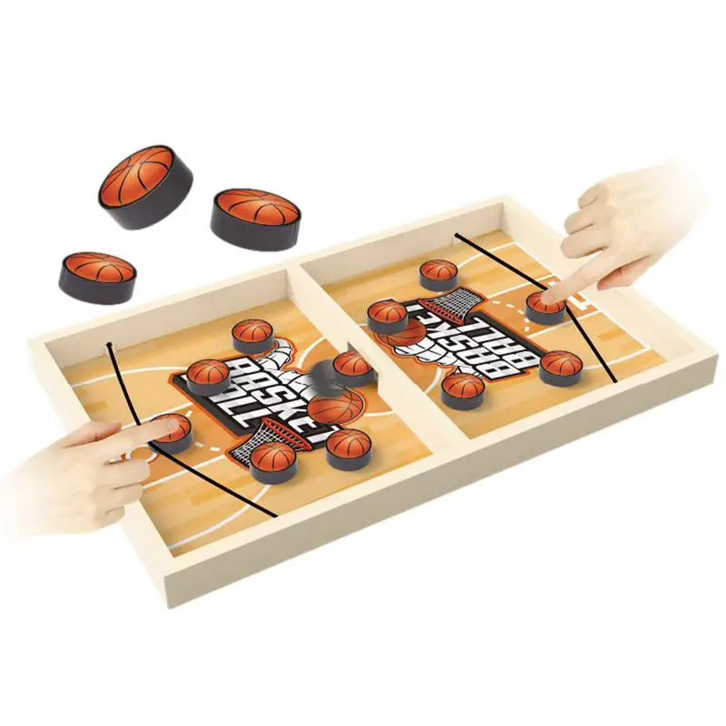 Fast Sling Puck Board Game Soccor Fast Sling Puck Board Game Toy Children Basketball Pattern Large Size Fast Sling Puck Game gif