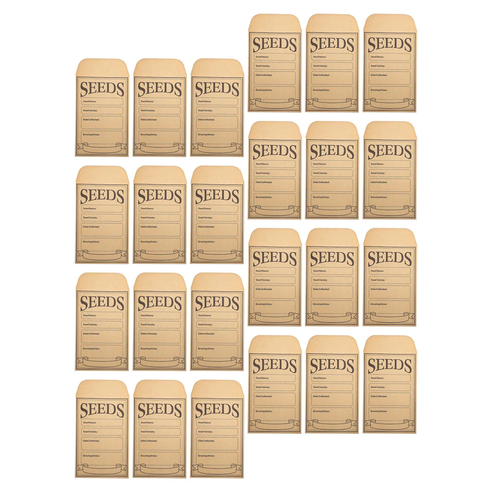 

50Pcs Small Brown Kraft Envelopes Mini Seed Packets Resealable Self-Adhesive Blank Paper Envelopes for Garden Seed Saving