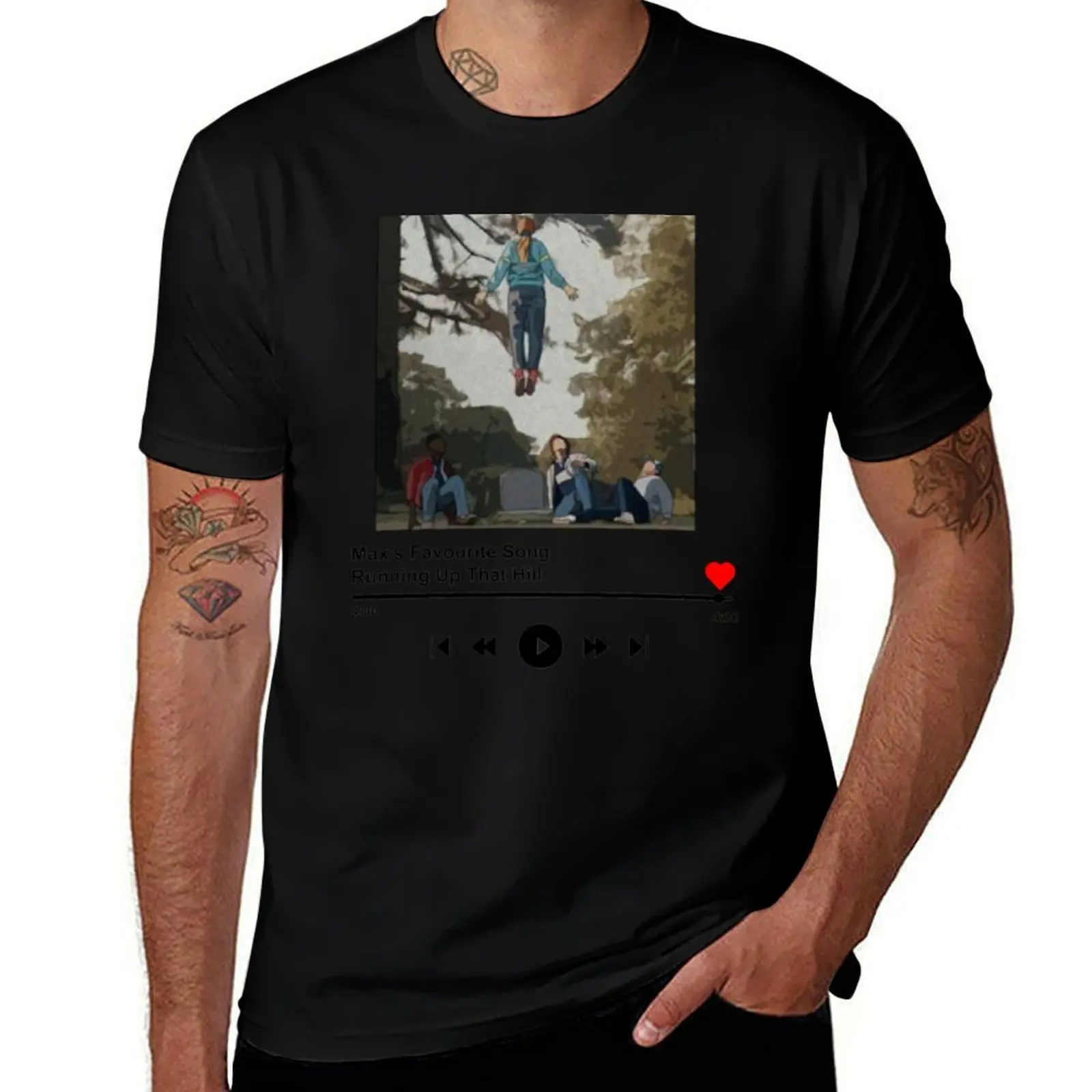 

Max’s Favourite Song Stranger Running Up That Hill Cassette T-Shirt Outdoor Sports Lightweight Tee