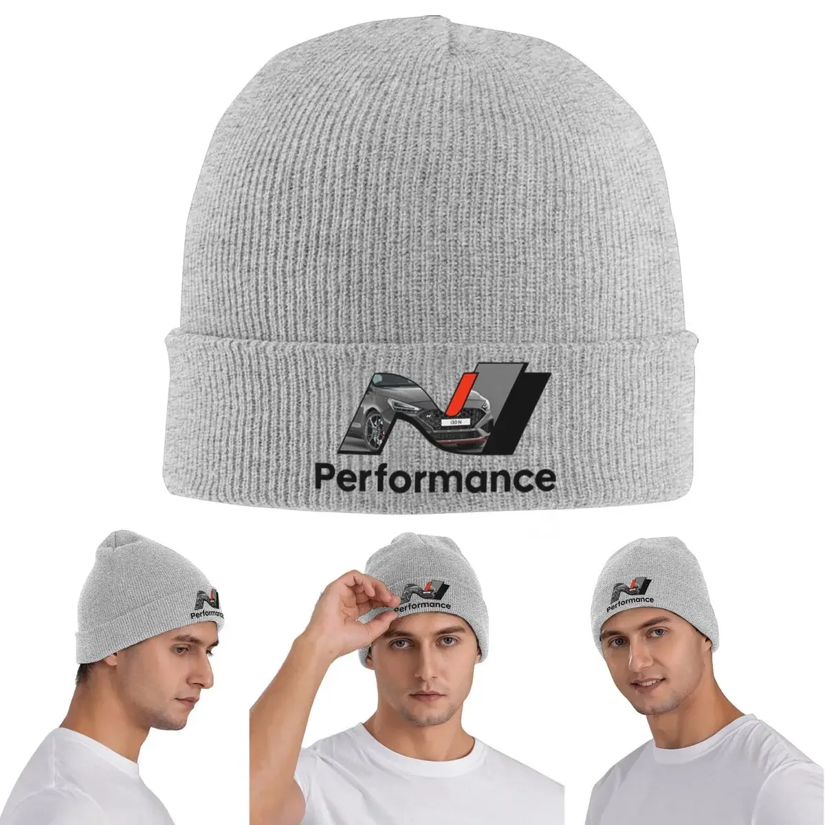 2021 Facelift N Performance Shadow Grey Warm Knitted Cap Winter Knit Bonnet Hat Skullies Beanies Hip Hop Caps For Unisex