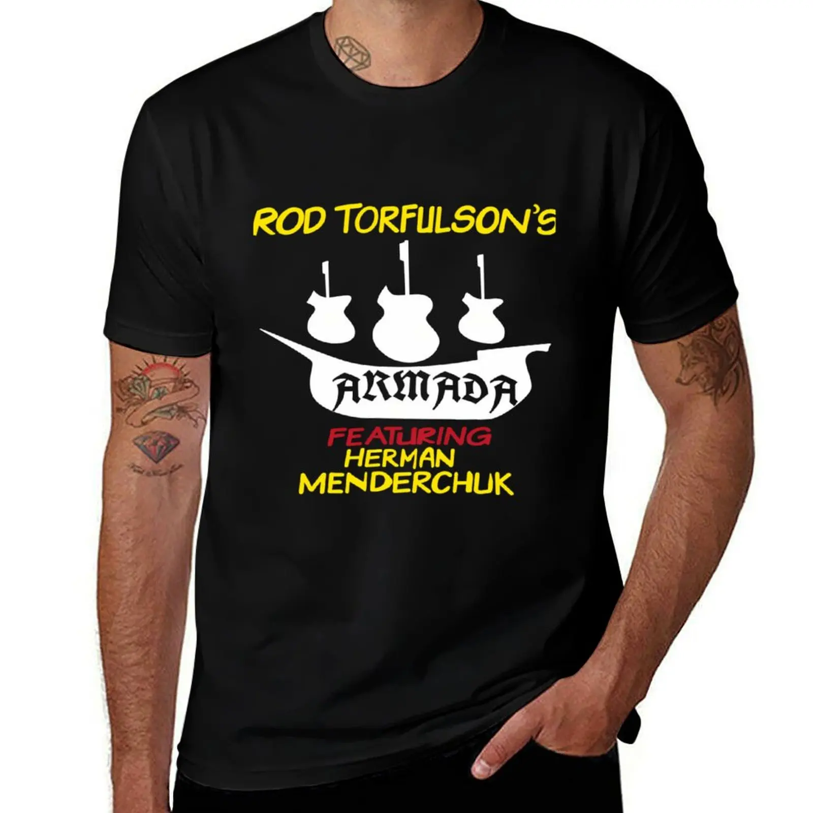 

Rod Torfulson's Armada Featuring Herman \tderchuk! \t T-Shirt t shirt for man 100 percent cotton t shirt man cotton