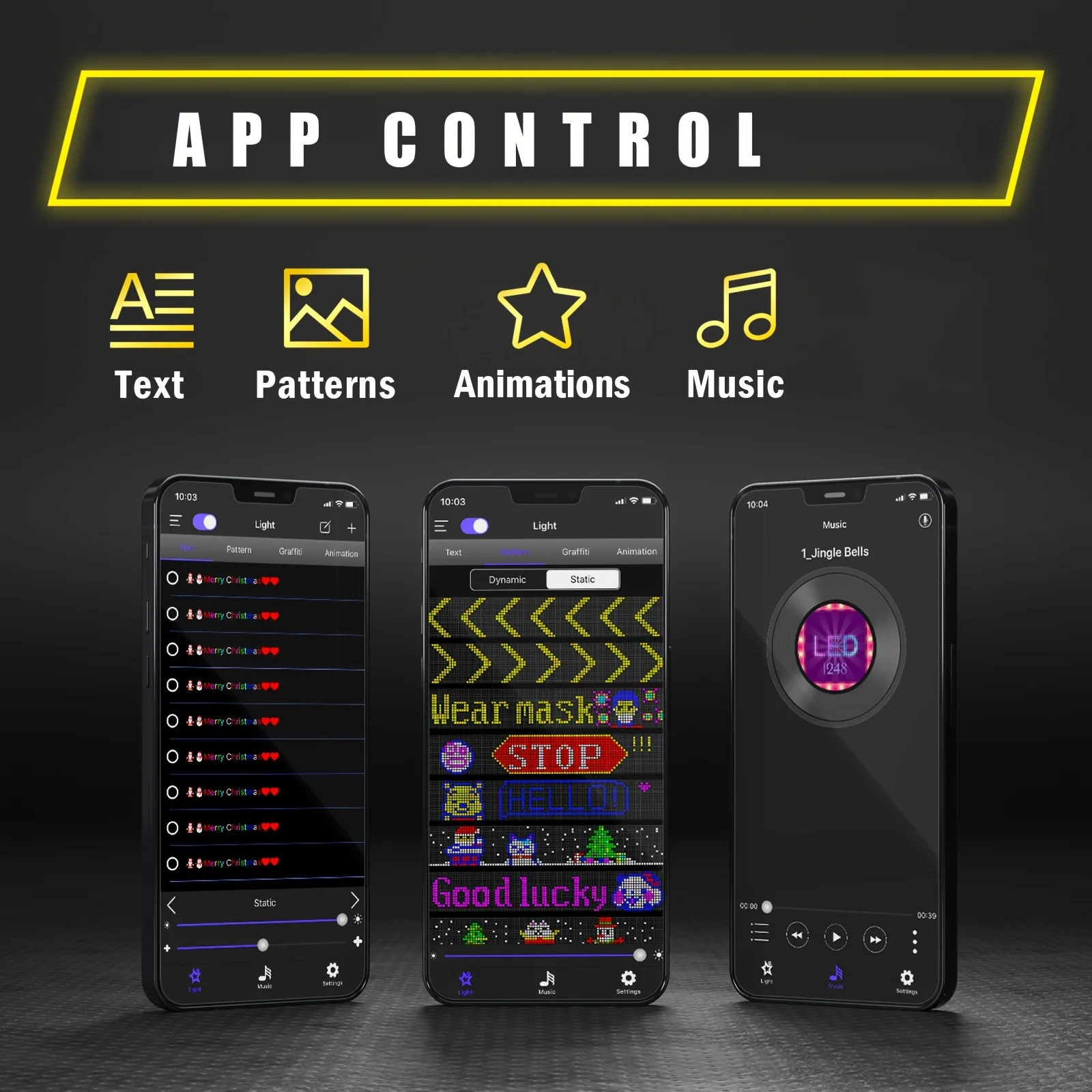 Гибкий светодиодный экран с беспроводной связью и USB — полноцветный, с управлением через приложение, идеально подходит для рекламы автомобиля и праздничных украшений