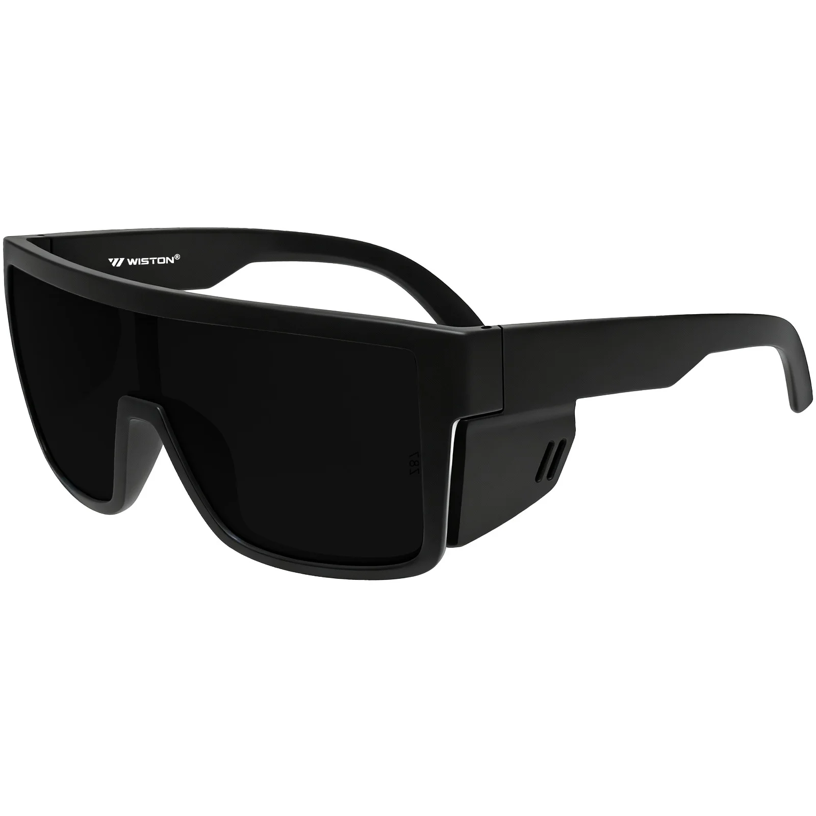 

MAXJULI XXL Z87 Safety Shield Sunglasses Big Head Men Women One-Piece Lens TR90 Wrap Around UV400 Side Shield Work Sport W8703