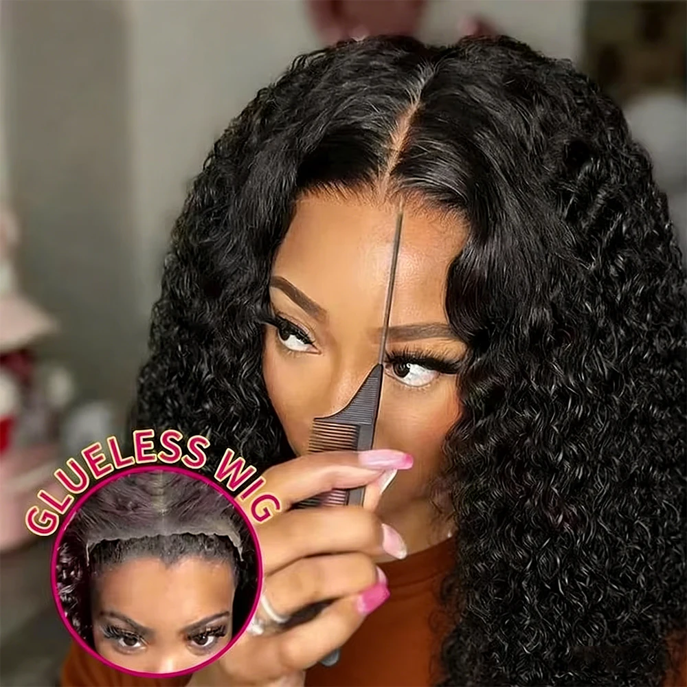 

100% Human Hair Glueless Wigs Deep Wave Wigs Deep Wave Human Hair Wig 5x5 Brazilian Glueless Frontal 13x4