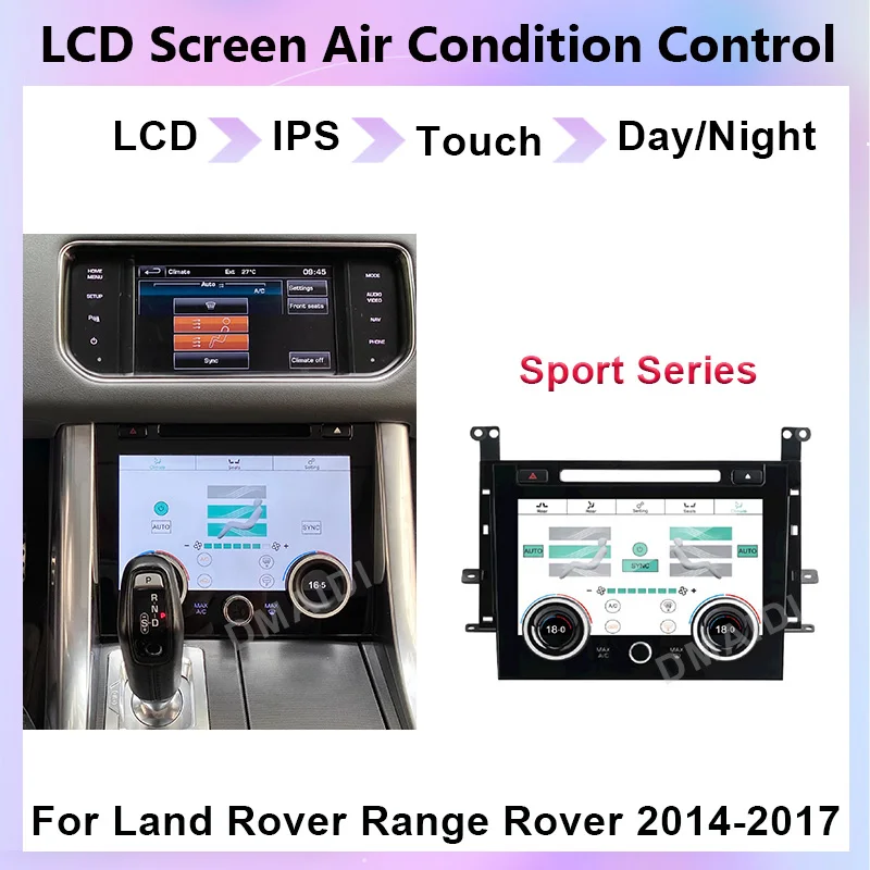 Air Conditioning Control Touch LCD Digital For Land Rover Range Rover Sport L494 2014-2017 AC Panel Display Screen