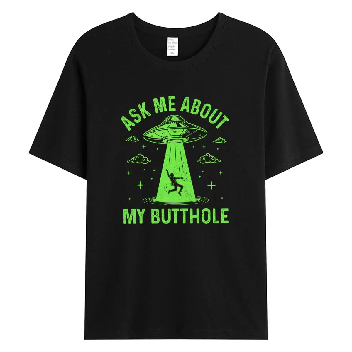 

Oversized Woman T Shirts 100% Cotton Women Tees Alien Abduction Print Short Sleeve T-shirt Women's Tops Female Tshirt Clothing