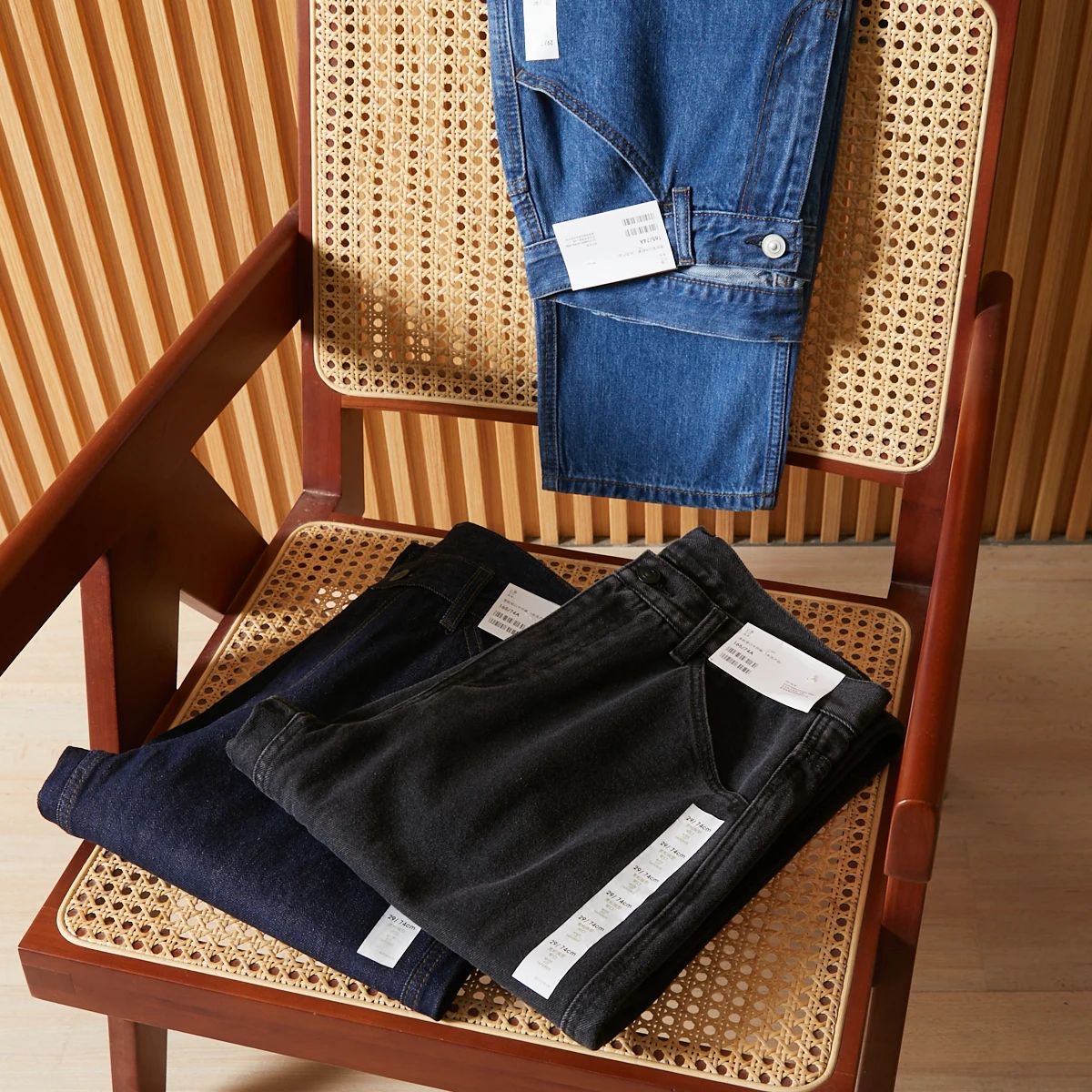 

Casual Cotton Denim Men's Commuter Jeans Narrow Cut Version Fitting Room Ready Spring Summer Long Pants Youth Style