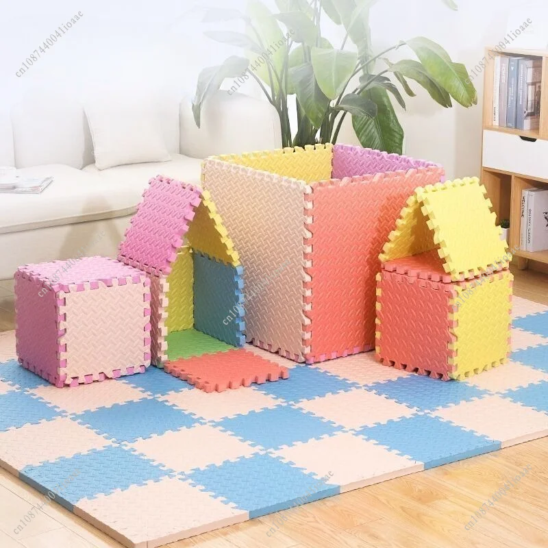 8Pcs 30x30x1CM Interlocking Exercise Mat EVA Foam Floor Tiles Non-Slip Soft Yoga Mat for Home Gym Yoga Weightlifting Floor Mat view 2