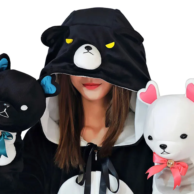 Kuma Kuma Kuma Bear Yuna Cosplay Cute Sleepwear Costume One-piece Double-sided Pajamas Adult Women Halloween Carnival Suit