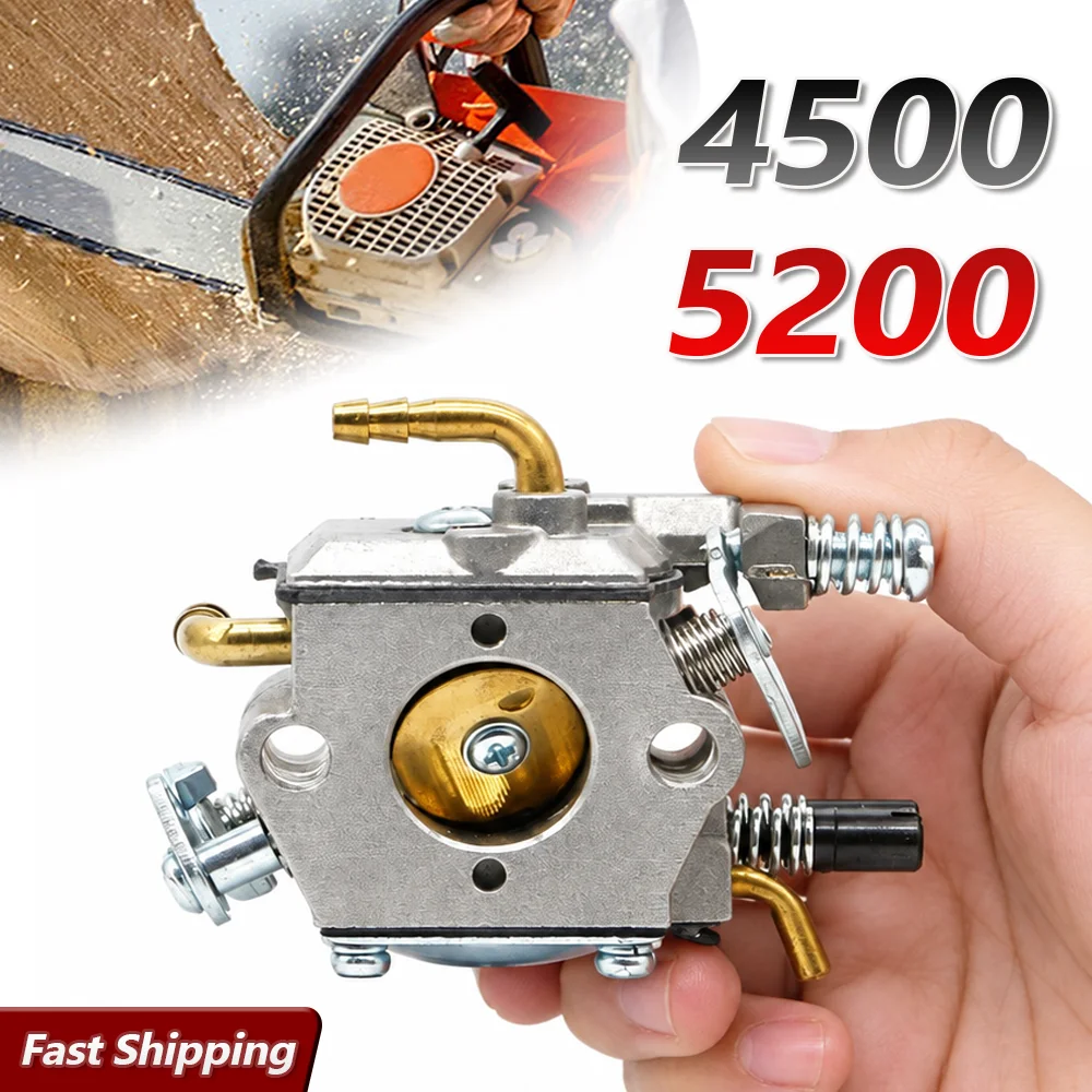 Chainsaw Carburetor For Zenoah 4500 5200 5800 Cooper Pipe Chinese 2 Stroke Engine Replacement Parts For Timber Cutting