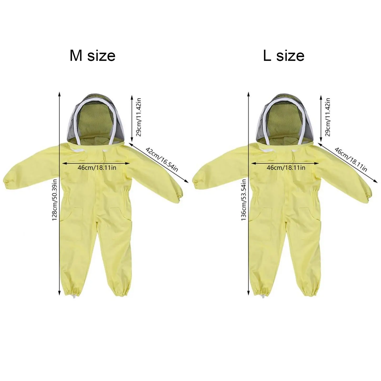 Beekeeping Protective Suit Jumpsuit Beekeeper Jacket Clothing for Kids Adult Full Body Anti Bee Suit Beekeeping Clothes Cotton