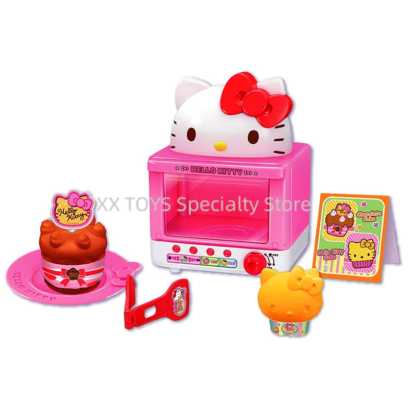 Hello Kitty Amazing Oven Playset Simulation Kitchenware Magic Oven Cake Making Set Kitchen Toys Girls Play House Toys Gifts