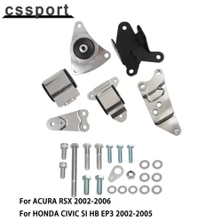 Engine Swap Mount Kit Fit For Honda Civic Si 02-06 Acura RSX Motor Engine Mounts K20 DC5 EP3 EM-1005-S