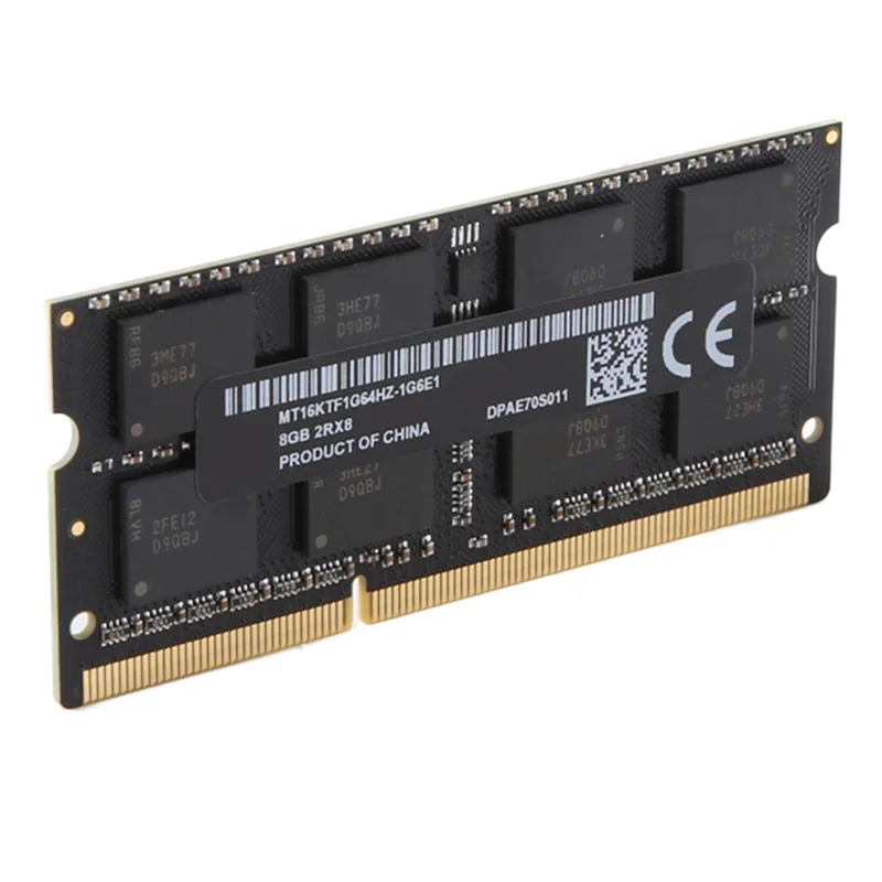 

HJ-For MT 8GB DDR3 Laptop Ram Memory 1333Mhz PC3-10600 204 Pins 1.5V SODIMM For Laptop Memory Ram Durable Easy Install