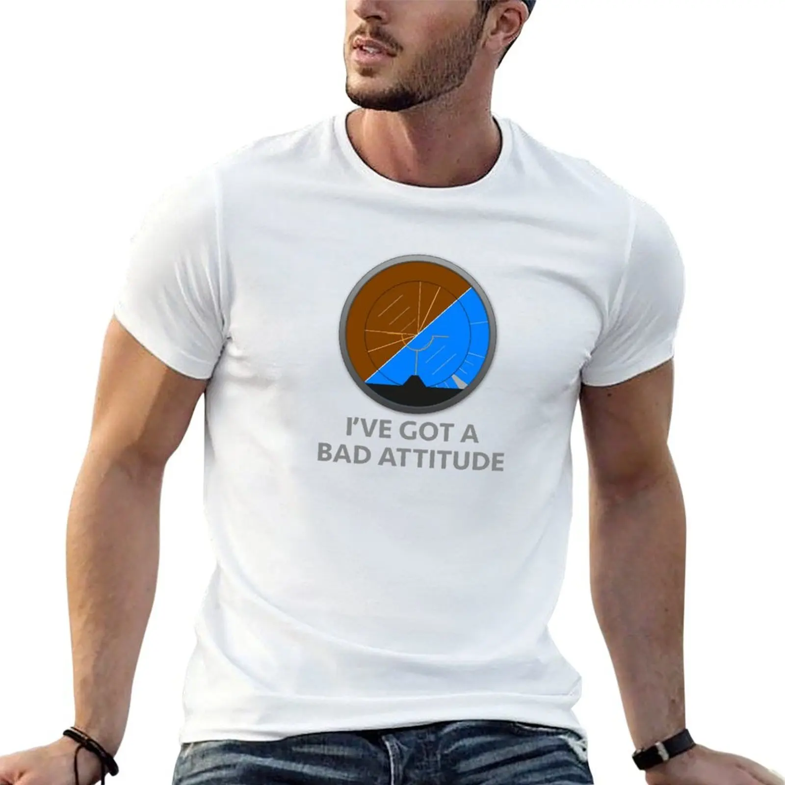 

I HAVE GOTA BAD ATTITUDE T-Shirt man t shirts for men t shirt custom print black cotton t-shirt plain for man package T-shirt