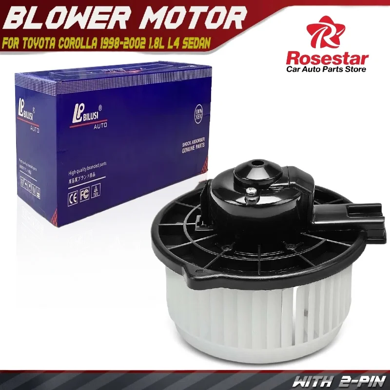 

A/C Blower Heater Motor w/Fan Cage for Toyota Corolla 98-02 1.8L L4 Sedan 700056, PM3929, BM3929, 87103-02021