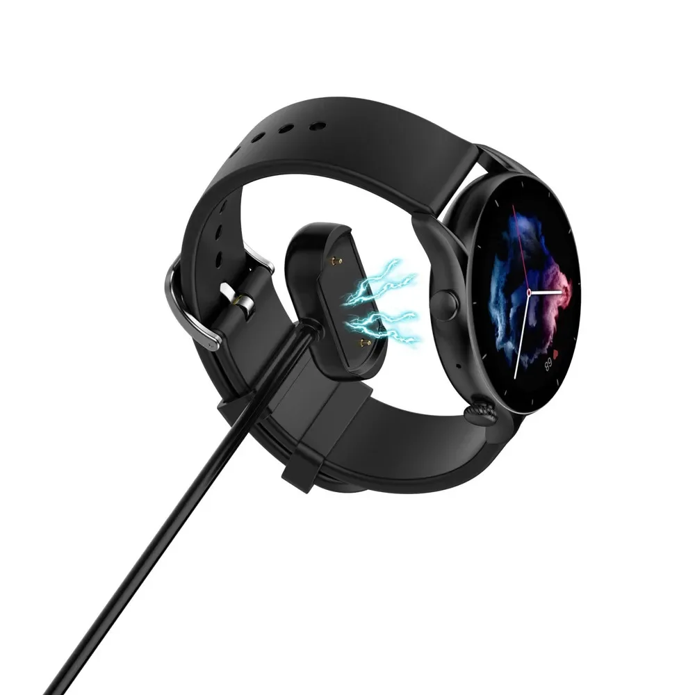 USB Charging Cable For Amazfit GTR3 GTS3 Pro Smart Watch Dock Charger Cradle Adapter For Amazfit GTR 3 GTS 3 Magnetic Charger