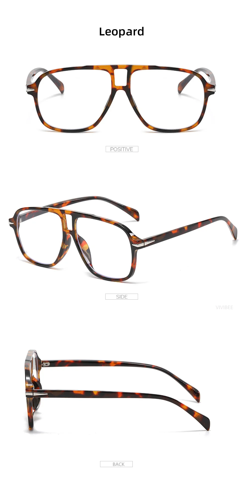 VIVIBEE Vintage Blaulichtfilter-Brille Schwarze Transparente Gläser Damen 2026 Herren Computer-Blaulichtfilter-Brillen – Detail 8