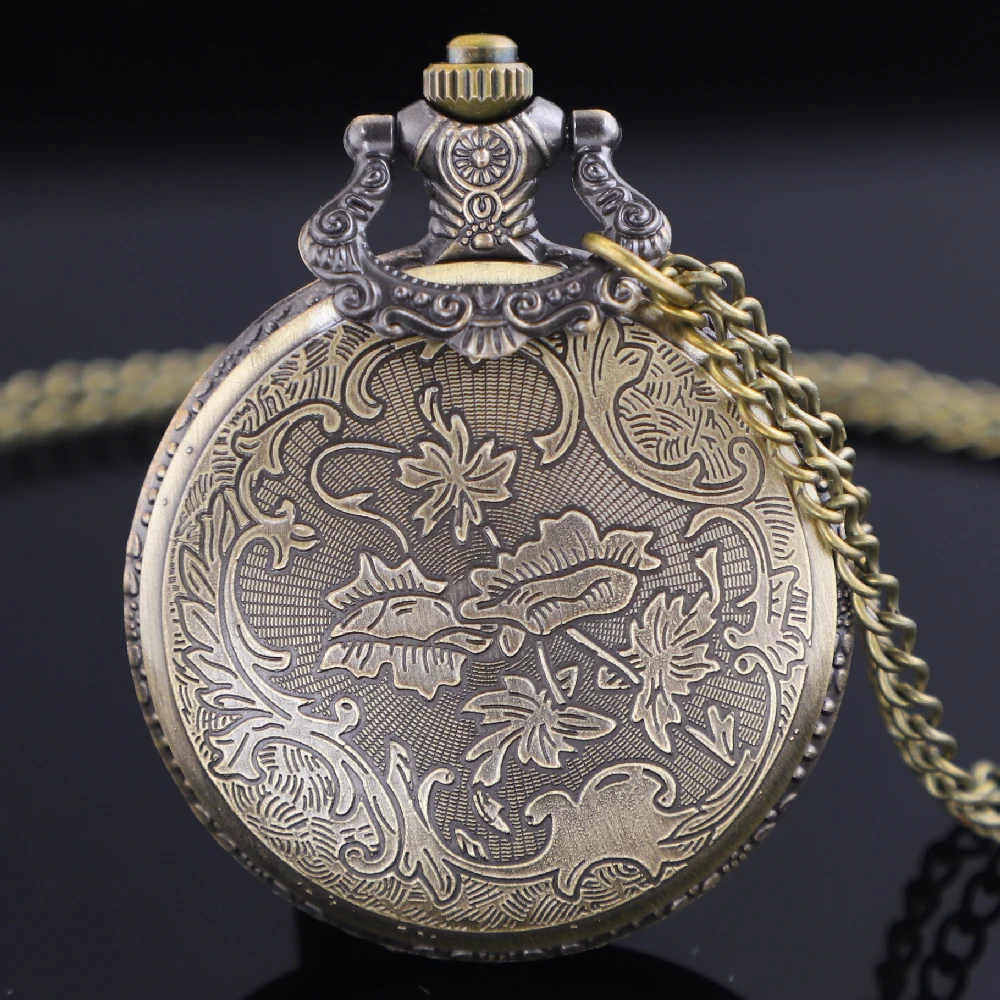 Vintage Combat Squadron Airborne Hollow Special Quartz Pocket Watch for Mens Womens Necklace Timing Pendant Jewelry Gift Clock