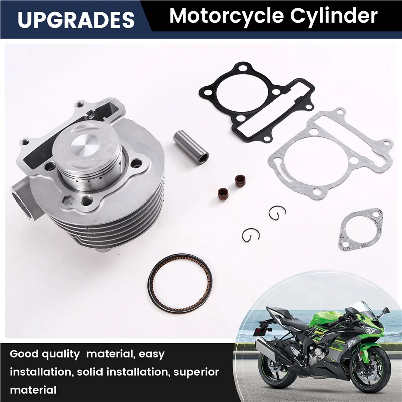 【Price Drop !!】Motorcycle Cylinder Set Engine Casing Accessories Cylinder Piston Ring Gasket Oil Seal Kit DS150 WS150 GS150 ATV1