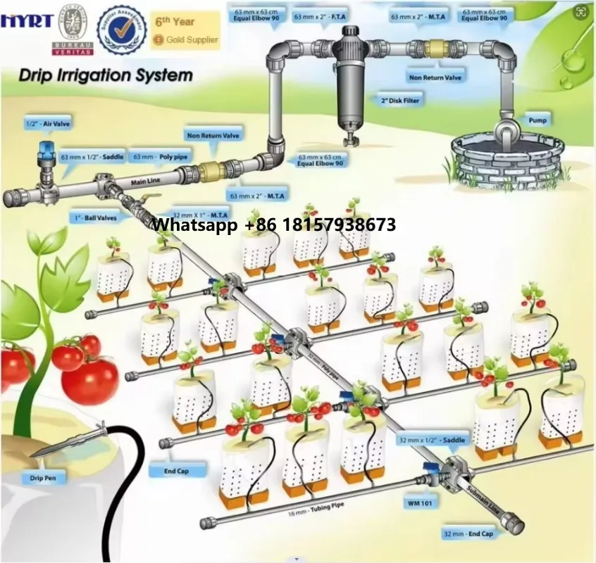 

1 Ha 2Ha 5Ha 10Ha Drip Irrigation Irrigation Design Complete Kit Farm Automatic Drip Irrigation Systems