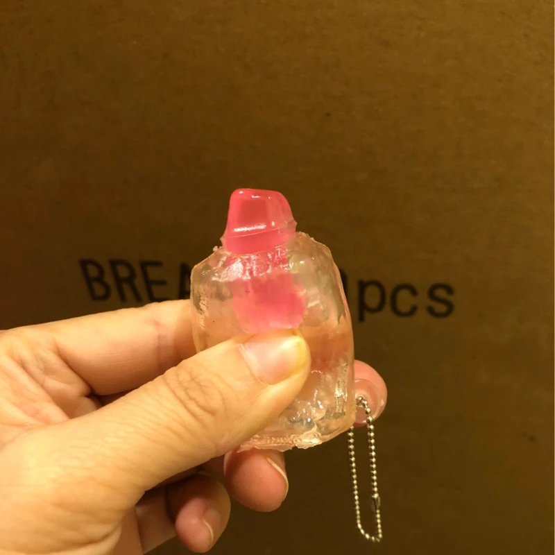 MEW Taba Squishy Novelty Transparent Fish Bamboo Wheel Extrusion Pendant Fingertip Toy TPR Mini Kids fun Pendant Craft Gifts