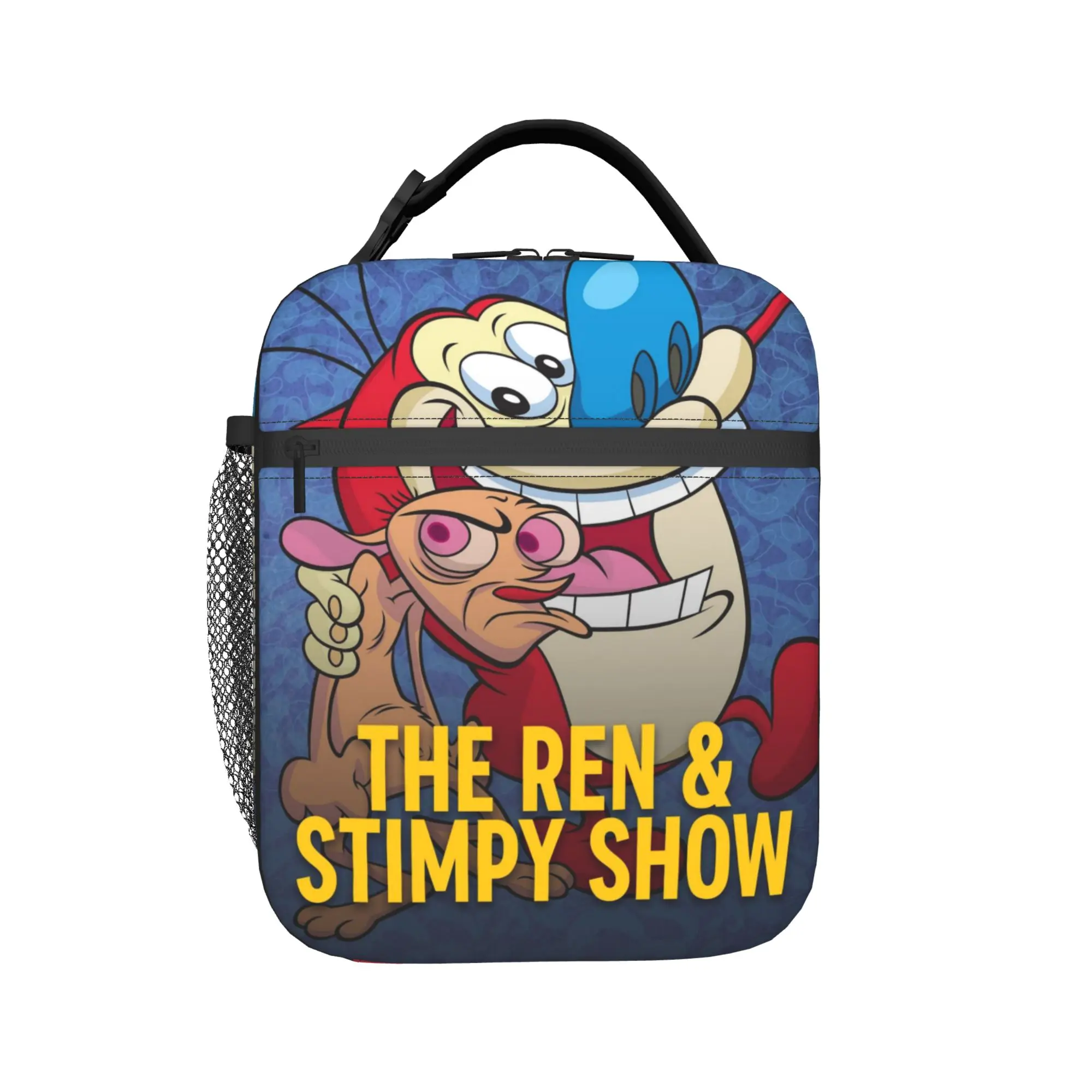 Duo Rucksack Ren & Stimpy  Thermal Insulated Lunch Bag Portable Food Container Bags Men Women Thermal Cooler Lunch Boxes