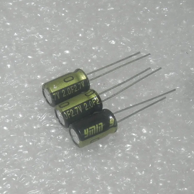 

10PCS/LOT Ymin 2.7V 2F 2.0F Vertical Farad Capacitor SDL2R7L2050813