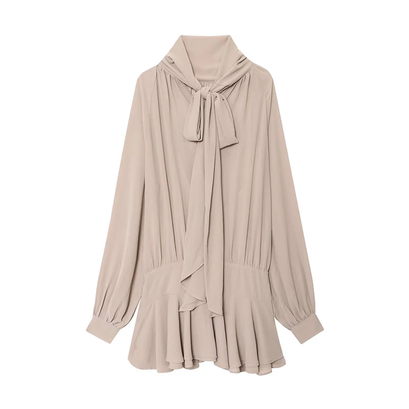 chiffon turtleneck dress Mia Chiffon Dress