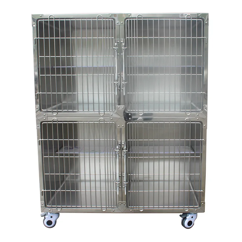 

Stainless Steel Dog Cage 304 Thickened Large Inpatient Boarding Cage Multifunctional Treatment Table Pet Operating Bed Large
