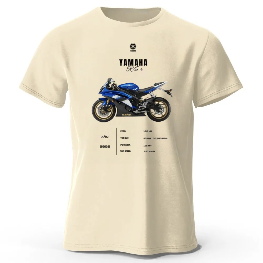 2026 Summer Yamaha Moto Event Peripheral Sports Pure Cotton T-shirt Men Casual Running Breathable Sports Short Sleeved Shirt