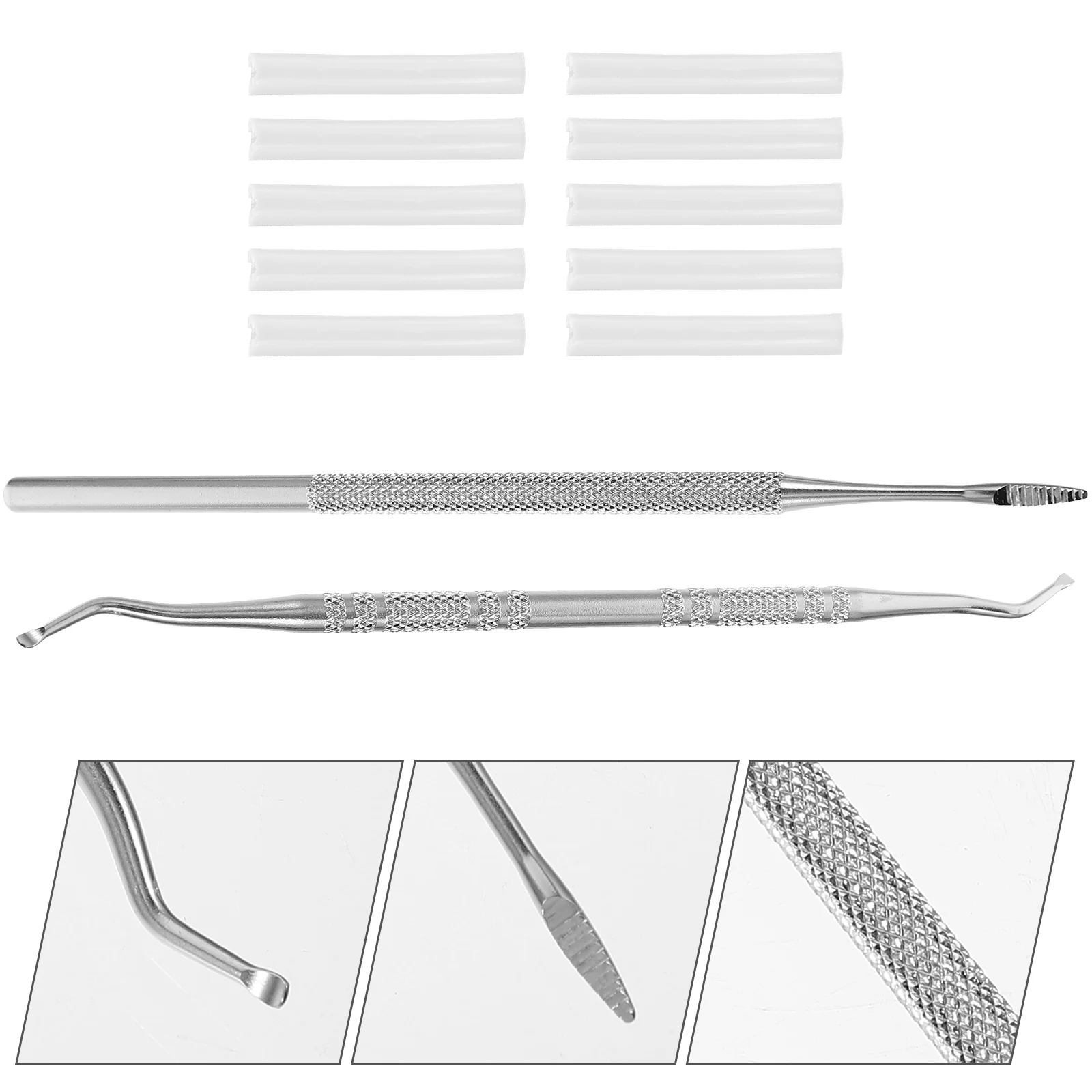 Kit d'ongles pour orteils, patchs incurvés en acier inoxydable pour une Correction sûre des ongles, outil de pédicure Durable, 3 pièces