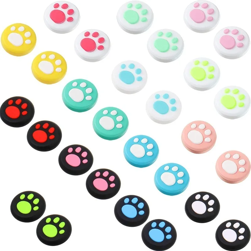 

2pcs Silicone Thumb Stick Grip Caps For Nintendo Switch/Lite/Oled Case Controller Joystick Accessories Handle Button Cap Cover
