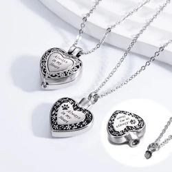 High Quality Stainless Steel Always in My Heart For Pet Cat Dog Cremation Pendant Necklace Urn Locket Keepsake Jewelry