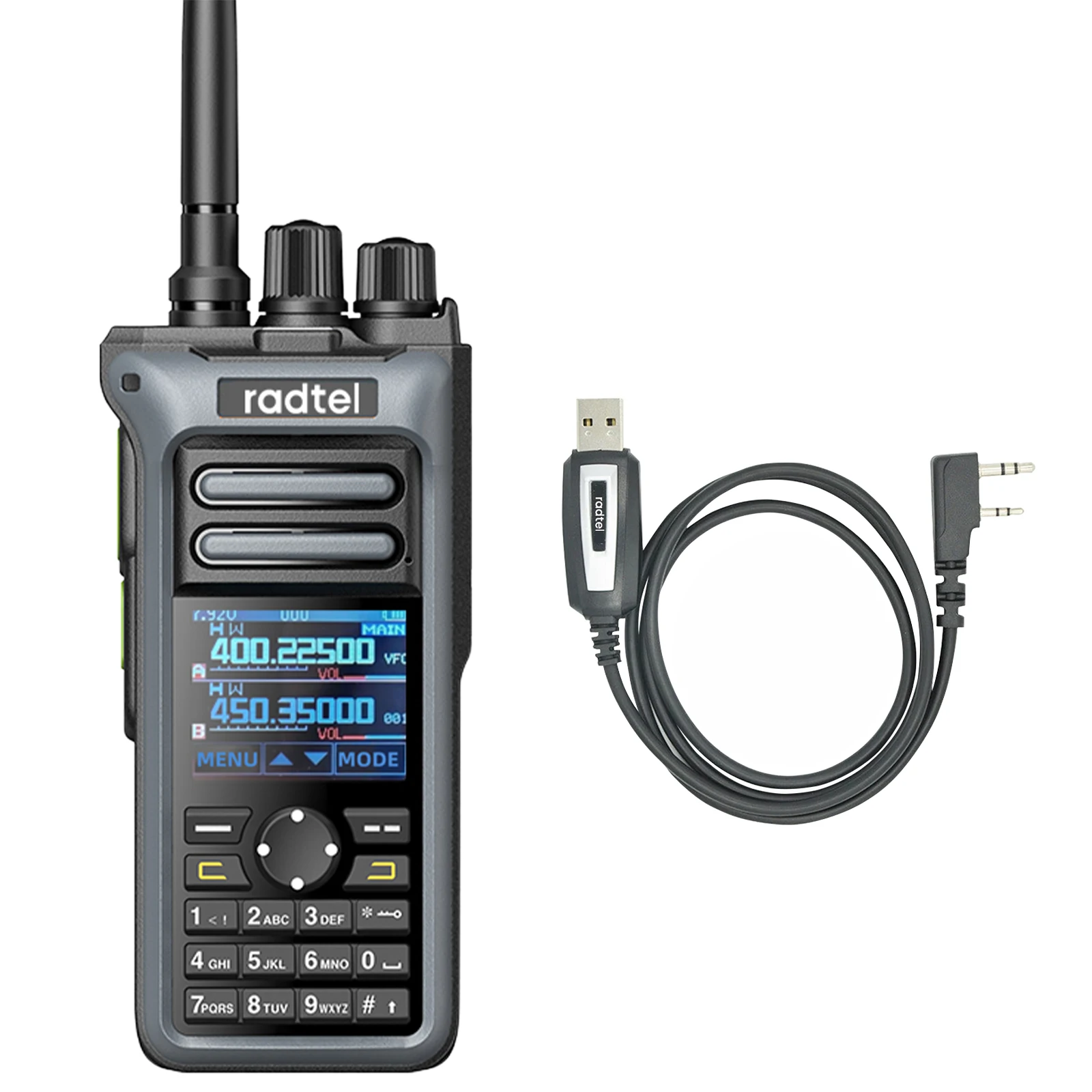 AAA + RT-752 10w banda de ar walkie talkie banda completa amador presunto 250ch ht USB-C bateria noaa fm am gravação vibração