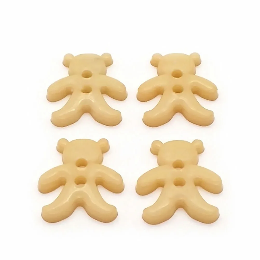 

300Pcs Durable Bear Pattern Buttons for DIY Crafts Sewing Knitting Scrapbooking Assorted Color Plastic Accessories