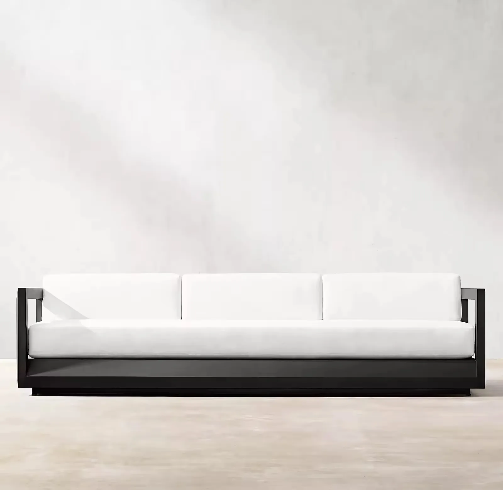 

Simple Design Outdoor 3 Seat Garden Sofa Set Hotel Villa Terrace Furniture Sunscreen Aluminum Sofa Set