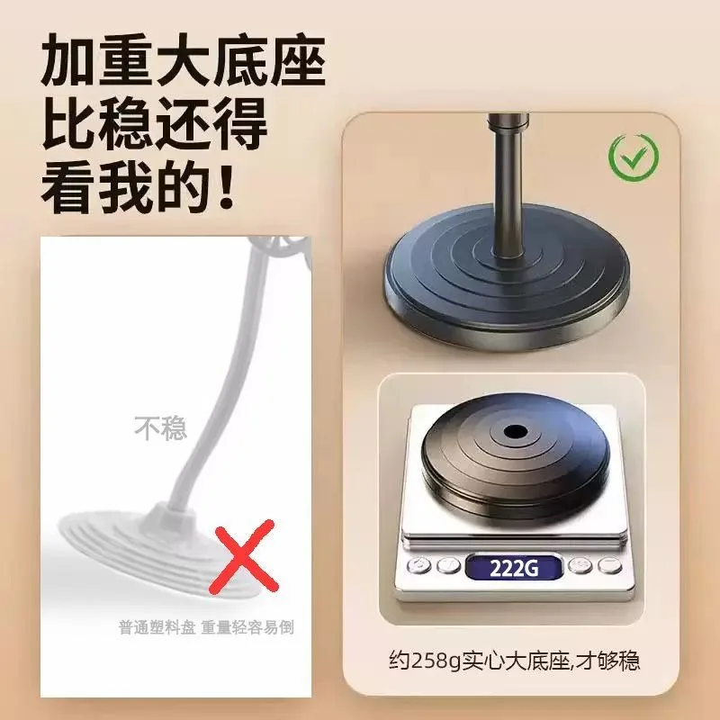 Non-stick Wig Stand Retractable With Weighted Base Stable Display Holder