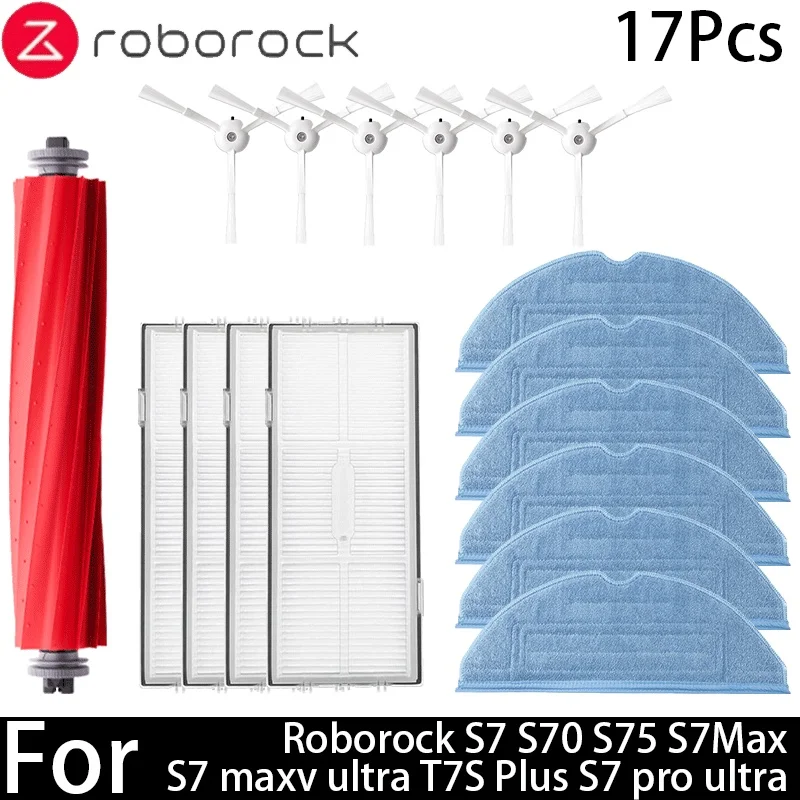 Roborock S7 S70 S7Max T7S T7S Plus Hoofdborstel Hepa Filter Mop Pad Onderdelen Stofzuiger Accessoires
