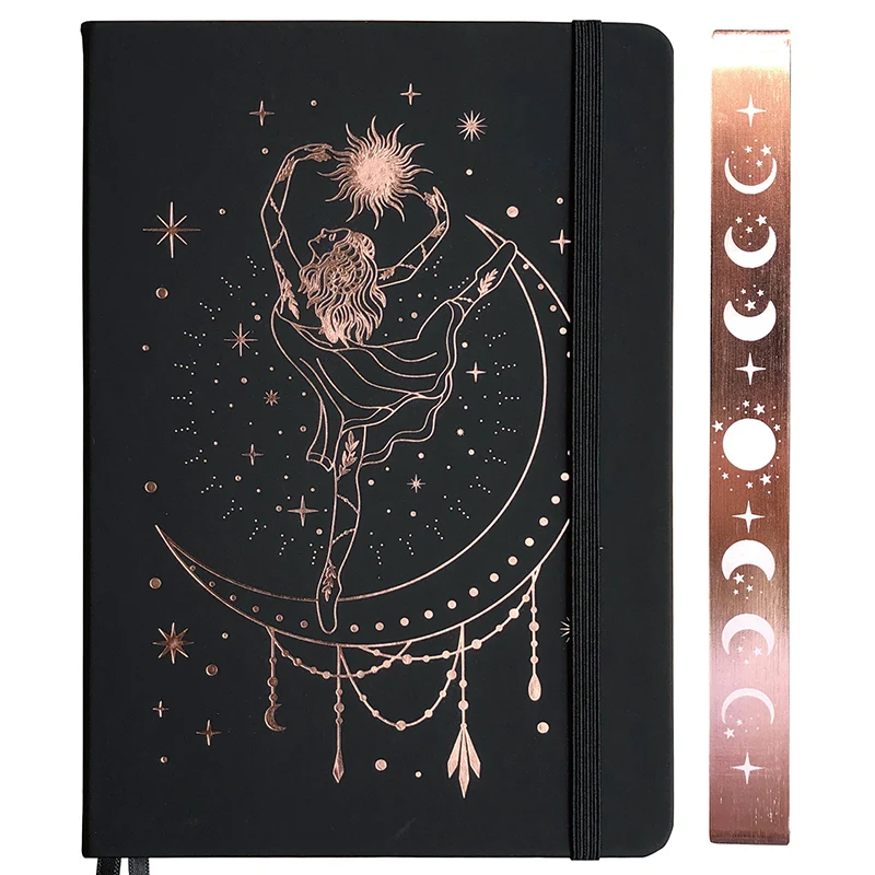 My Girl Dance 180GSM Bambuspapier BUKE Gepunktetes Tagebuch Dot Grid Notizbuch ROSÉGOLD Kanten und Gravur MONDEN Skizze Zeichnung Liebhaber