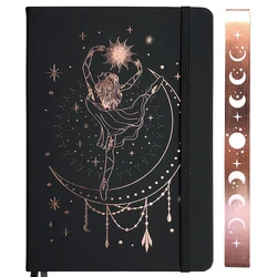 My Girl Dance 180GSM Bamboo Paper BUKE Dotted Journal Dot Grid Notebook ROSE GOLD Edges And Engrave MOONS Sketch Drawing Lovers