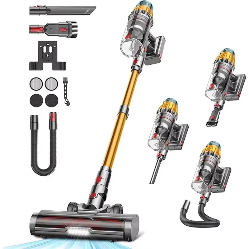45kpa 650w Self-cleaning Oem Manufacturer Wholesale Portable Stick Cordless V16 Vacuum Cleaner Handheld for Home Hotel Car