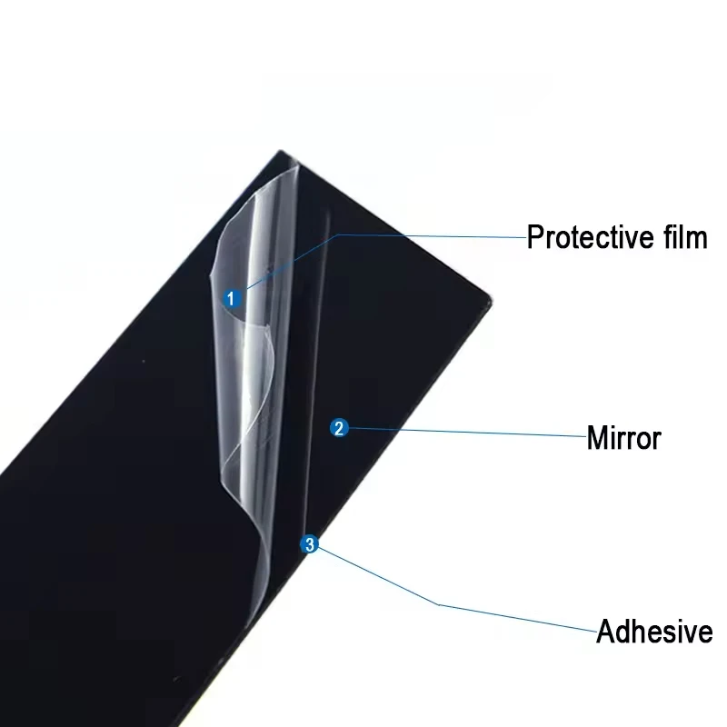For Ford Taurus 2010-2019 Window Trim Side Door Frame Cover Black Center Pillar Sticker