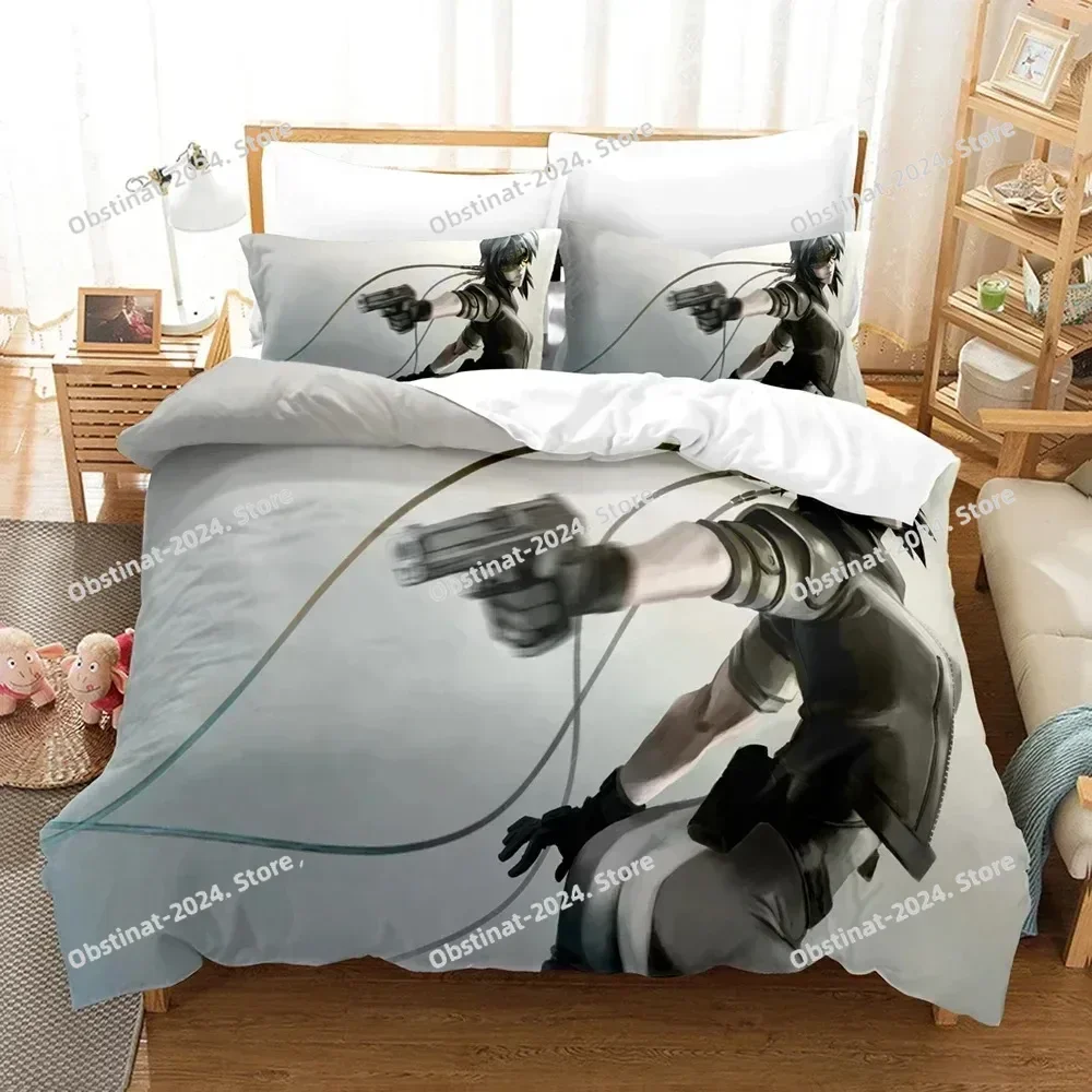 Anime Ghost in the Shell Bedding Set Duvet Cover Bedroom Comforter Covers Single Twin King Size Quilt Cover Home Textile