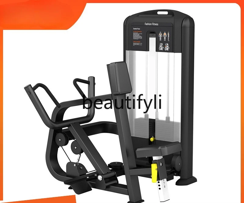 

Pull-down back muscle machine, commercial fitness equipment, seated dual-position pull-back trainer